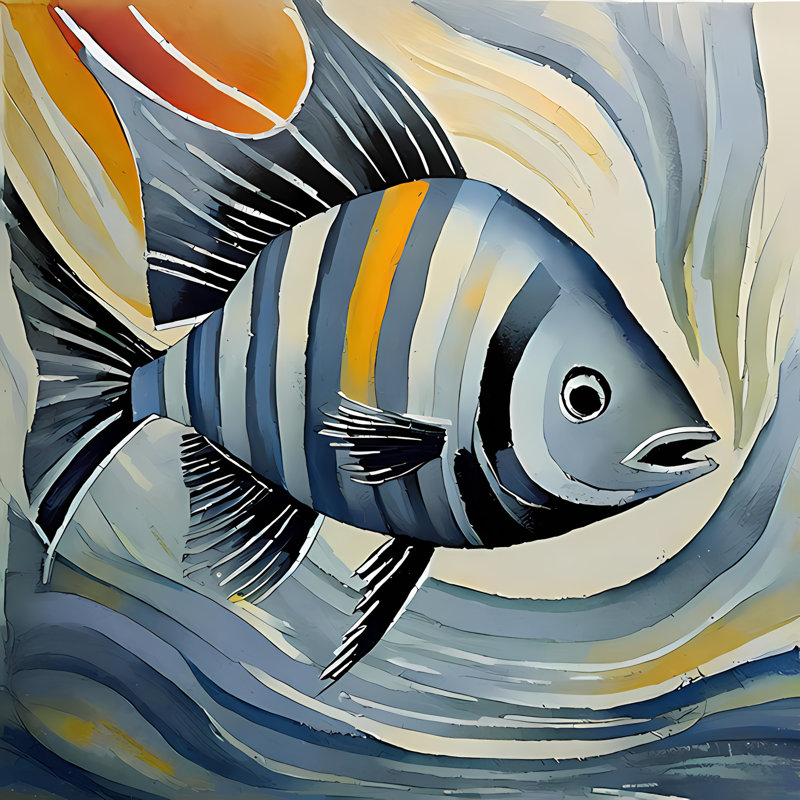 Open Waters, 54" H x 54" W