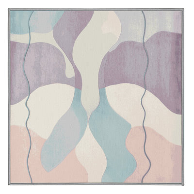 Tapis rose quartz ondulé