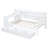 White Twin Daybed With Spacious Drawer Storage And Desk Ports For Efficiency Size 3 Drawers, Charging & - Pine Wood Construction-1165786381-1165786380