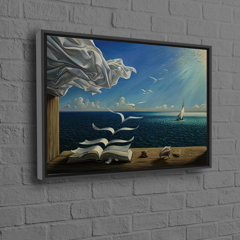 Print on Canvas, Black Floater Framed, 20 cm H x 30 cm W