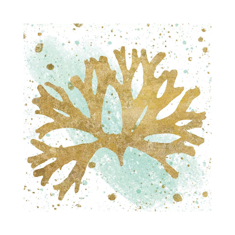 Sea Life Splash I by Wild Apple Portfolio - Wrapped Canvas Painting, 30.48 cm H x 30.48 cm W