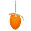 Ensemble de 12 décorations pour œufs de Pâques orange et vertes Club 2,5 po