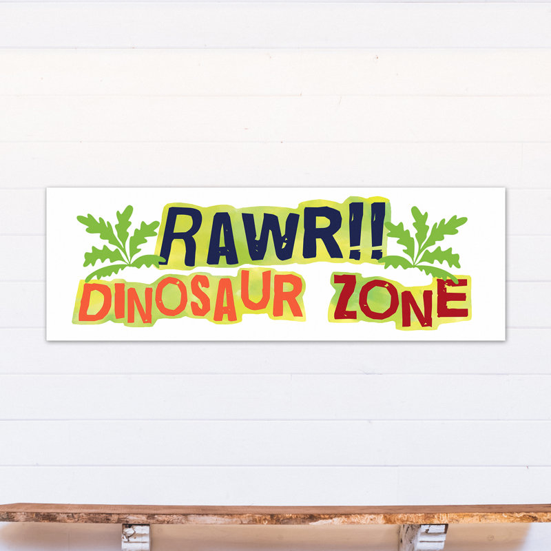 Art sur toile dinosaur zone Bouchard, H 20 po x l 60 po x P 1,25 po
