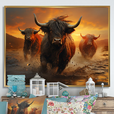 " Expressionist Yaks Horizon I "