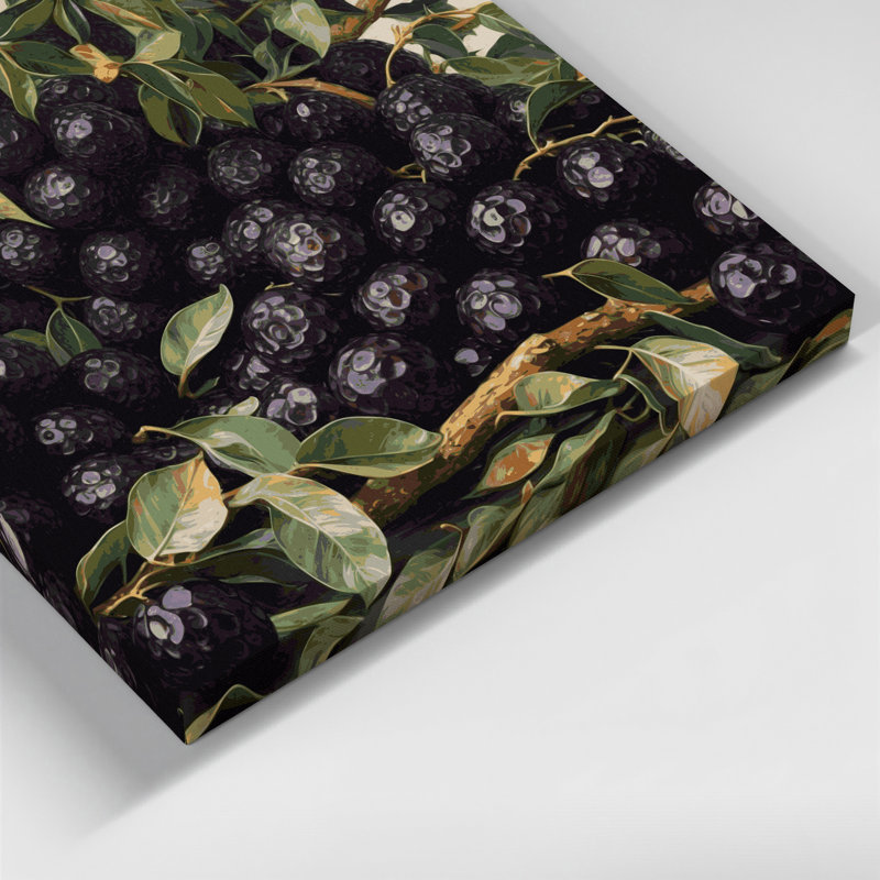 Art mural sur toile noir, H 11 po x l 14 po