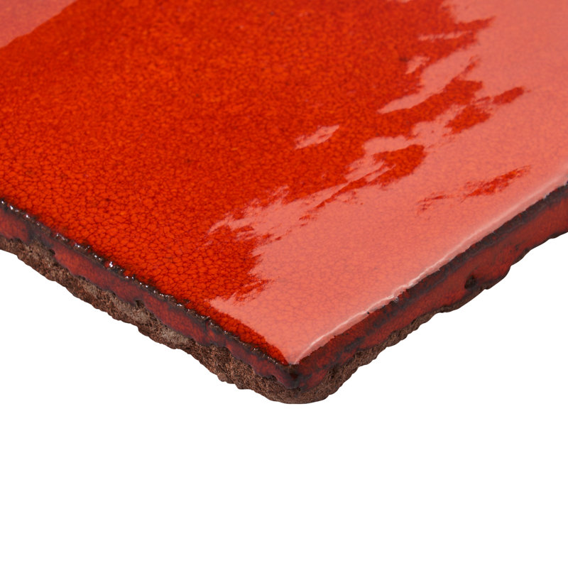Orion 3.93" x 3.93" Terra Cotta Wall & Floor Tile, Orange