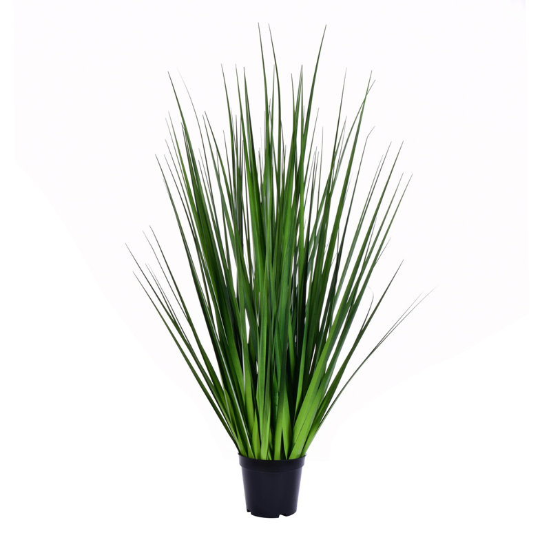 Herbe à feuillage artificiel en pot