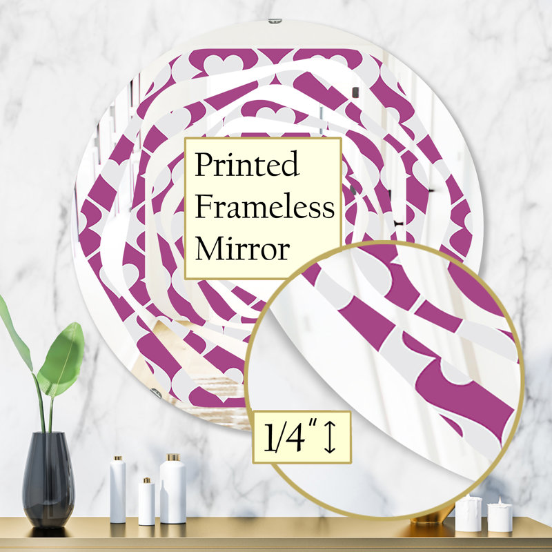 Miroir mural Whirl Abstract Design, H 31,5 po x l po