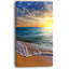 Couches de couleurs sur la aube beach mer, reproduction de photo sur toile tendue-33288008-18296290