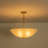 4-Light Alabaster Glass Chandelier