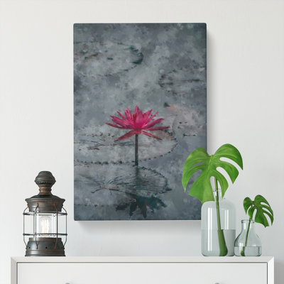 A Sacred Lotus Flower - Wrapped Canvas