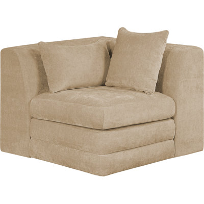 Vredenburgh Chenille Fabric Upholstered Corner Modular Chair by Ebern Designs