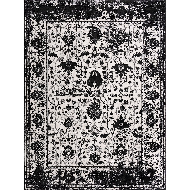 Geddis Ikat Indoor Rug, Rectangle 9' x 12'