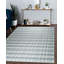 Tapis gris en laine tissé à plat à la main Amatul-2114463916