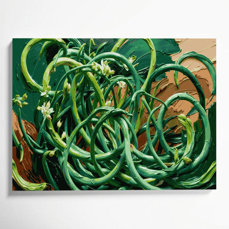 Art mural sur toile, "Légumes à l'ail", H 12 po x l 18 po