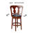 Claxton Swivel Upholstered Faux Leather Counter Stool-1282908008