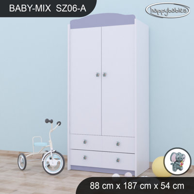 Baby 2 Door Wardrobe