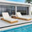 Acacia Wood Lounge Chaise Set with Water-Resistant Cushions, Adjustable Recline, and All-Weather Durability for Outdoor Relaxation-1860366352