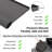 Dryer Top Protector Mat With Lint Trap Hole Cut Out Set, 26" X 18" Silicone Dryer Top Protector Mat Non-Slip Waterproof Laundry Dryer Cover(Dark Grey)