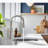 Crue Touchless Pull-Down Kitchen Sink Faucet with Voice Activation and Three-Function Sprayhead-89126585