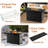 Amanjeet Rectangle Iron Natural Gas Smokeless Fire Pit Table-2067526303