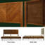 Structure de lit en bois massif très grand avec tête de lit plateforme, motif fabriqué à la main, mobilier de chambre à coucher scandinave à finition noyer capacité de 800 lb-1715617490-1715617517