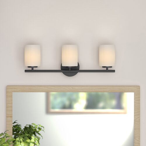 Ebern Designs Steelville 3 - Light Dimmable Vanity Light & Reviews ...