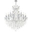 Lustre 19 lumières Orr, plafonnier en cristal chromé 32 pouces pour salle à manger, chambre à coucher ou vestibule