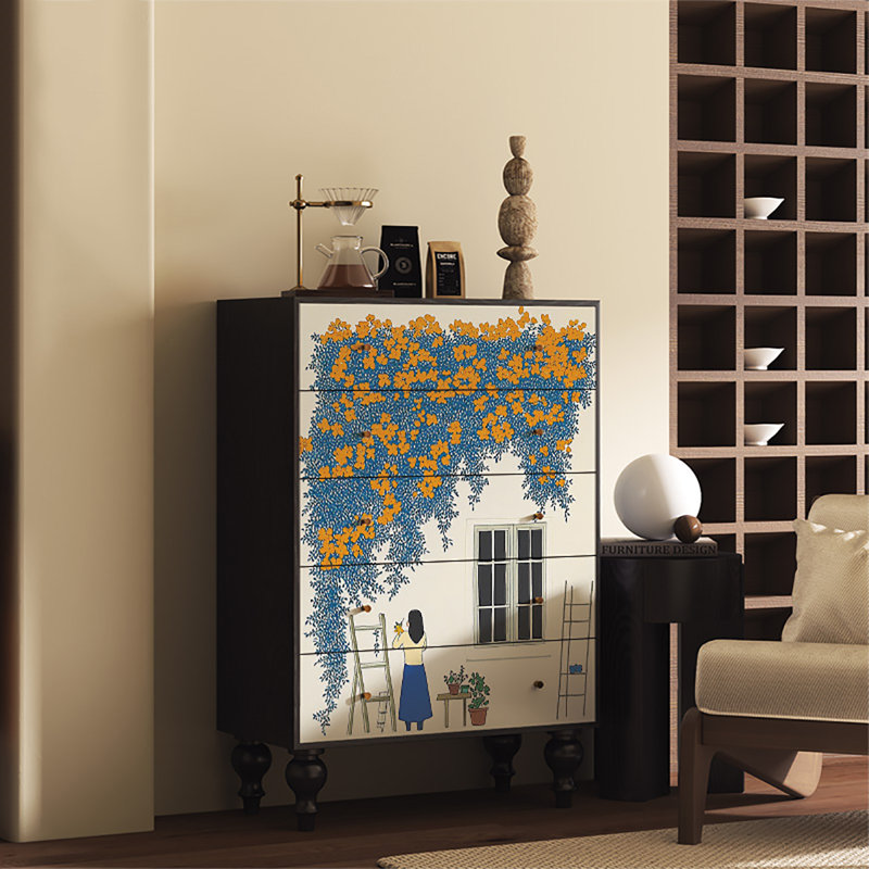 Armoire décorative française grande capacité