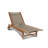 Trakas Montauk Teak Outdoor Reclining Sunlounger-1459565770