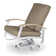 Chaise de patio pivotante avec coussin Askar