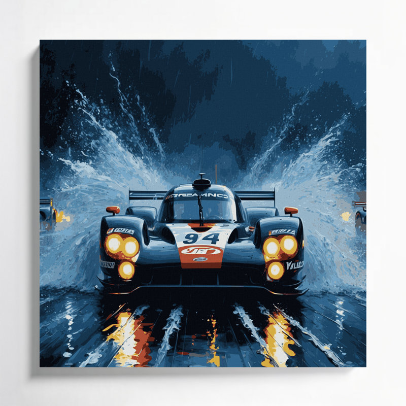 Art mural sur toile Sports Endurance Racing, H 12 po x l 12 po
