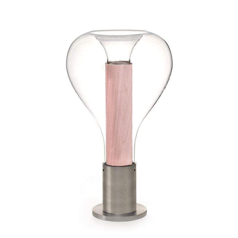 Lampe de table Eris par Mayice Studio, Aluminium, Rose pâle
