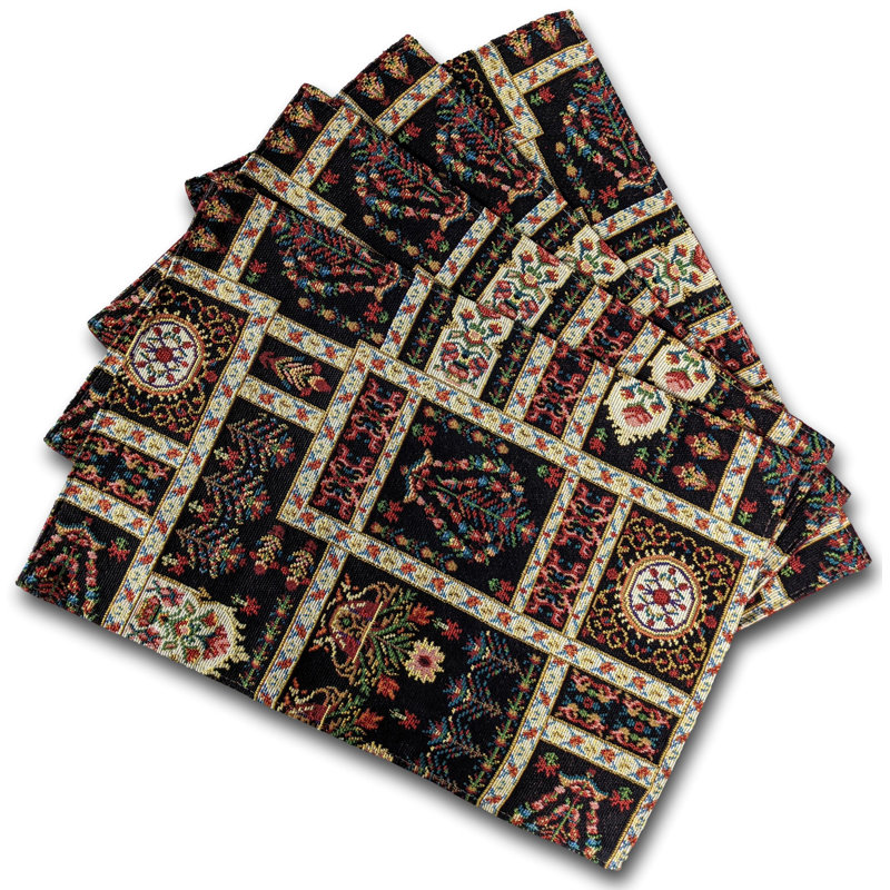 Napperon Traditional, Noir