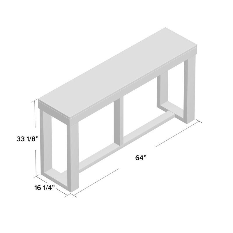Esmont 64'' Console Table, Gray/Brown