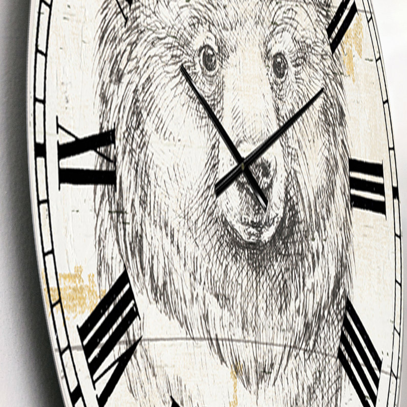 Bear Wild and Beautiful IV - Horloge murale traditionnelle, Petit