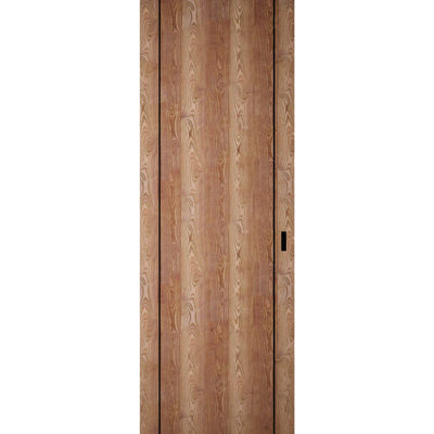 Portes coulissantes modernes affleurantes Hidden Barn Planum 0017, finition noyer robuste, ensemble Magic Invisible, 30 po x 80 po