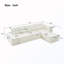 Canapé modulaire en L avec coussins doubles-131221763