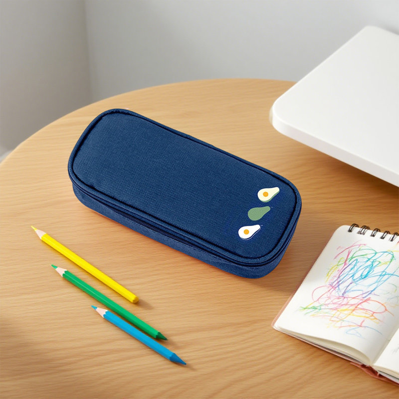 Trousse à crayons mignonne, Bleu