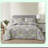 Butterfly Botanical Candy Stripe Checkered Comforter Set