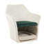 Chaise d'appoint Mid-Century moderne en velours 2 en 1 avec lit pour chat caché et base amovible