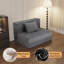 Canapé-lit pliant - Fauteuil-lit convertible avec coussin, canapé-lit et matelas en mousse