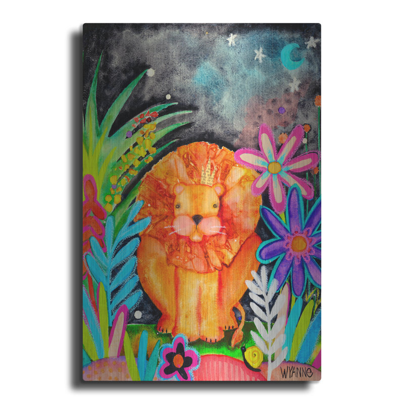 «Good To Be King Lion» par Wyanne, H 16 po x l 12 po