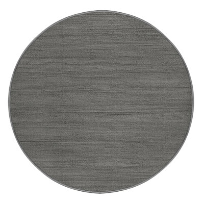 Machine Washable Solid Gray Area Rug
