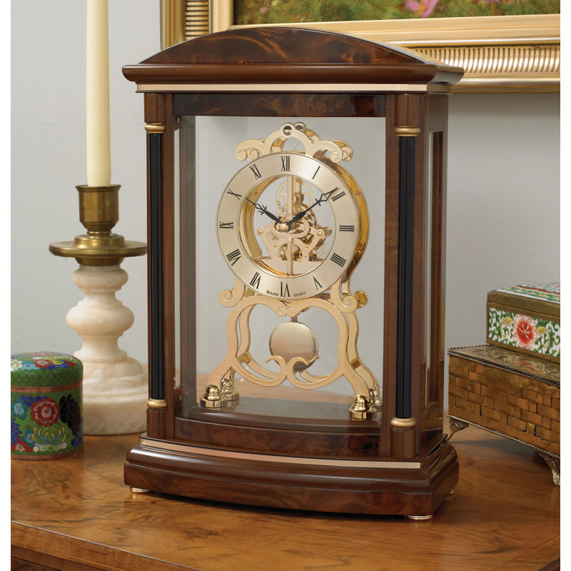 Analog Solid Wood Quartz movement / Crystal Clock in Black and Brown