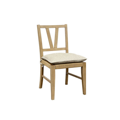 De 2 chaises à dossier en lattes de cajou avec placages, dossier classique, siège naturel, coussin amovible, bois massif brun clair, poids de 16,28 lb, profondeur de 39,75 po, largeur de 26,5 po, hauteur de 14,75 po, 19,84 po