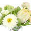 Dahlia, Protea and Sunflower Arranged in a Glass Vase