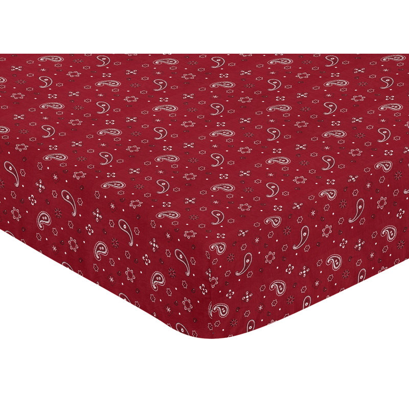 Drap-housse pour lit de bébé Wild West Cowboy