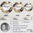 Beige And Brown African River Collage - Abstract Shapes Unique Mirror, Beige Large Round Wall Mirror, Printed Metal Art-99620560