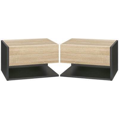 46cm W Engineered Wood Bedside Table
